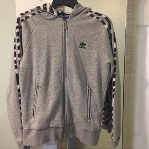 adidas zip-up sweatshirt