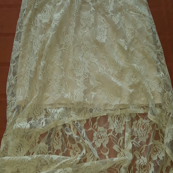DONATED* Lace High Low Skirt - Picture 2 of 4