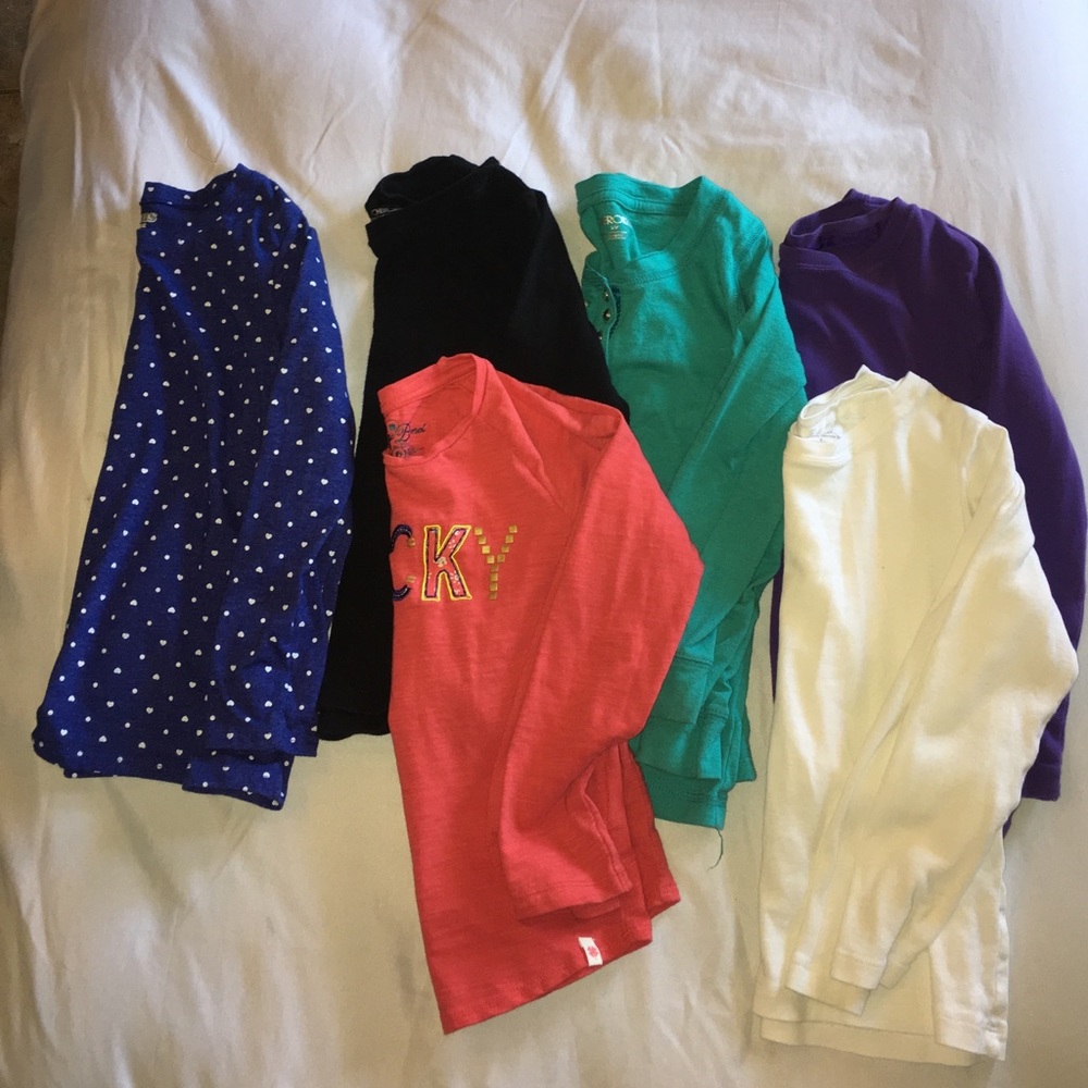 6 long sleeved tops
