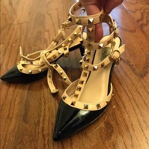 Valentino Rockstud Cage Heel