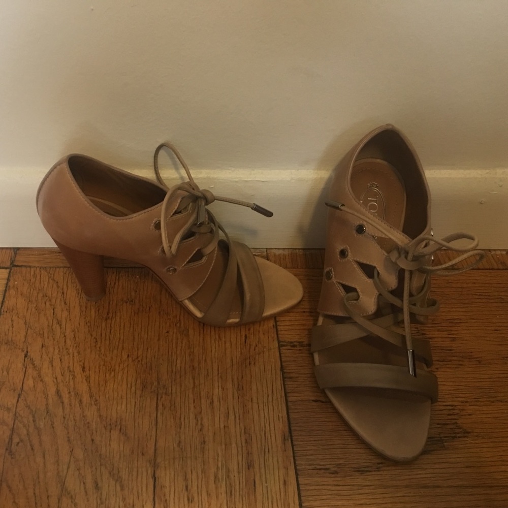 Brand new TOD'S heels, open toe