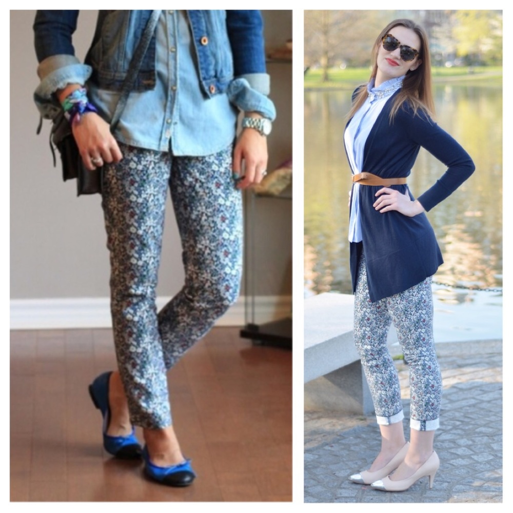 SOLD 💚 j. crew // liberty floral toothpick jeans - Picture 8 of 8