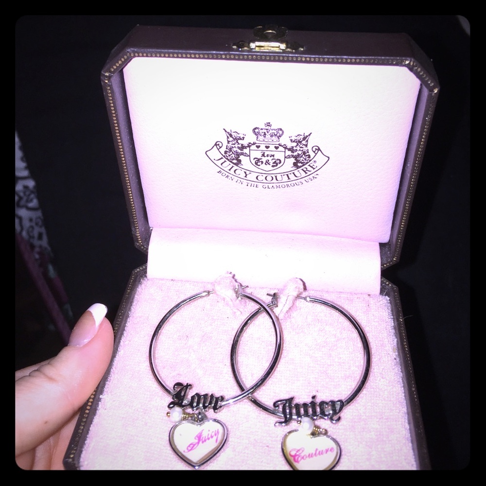 Juicy Couture earrings .