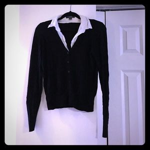 ❌SOLD❌ Black & white blouse