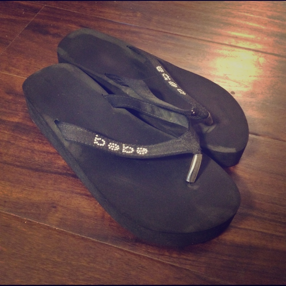 BeBe platform flip flops