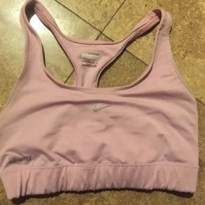Light pink nike sports bra medium