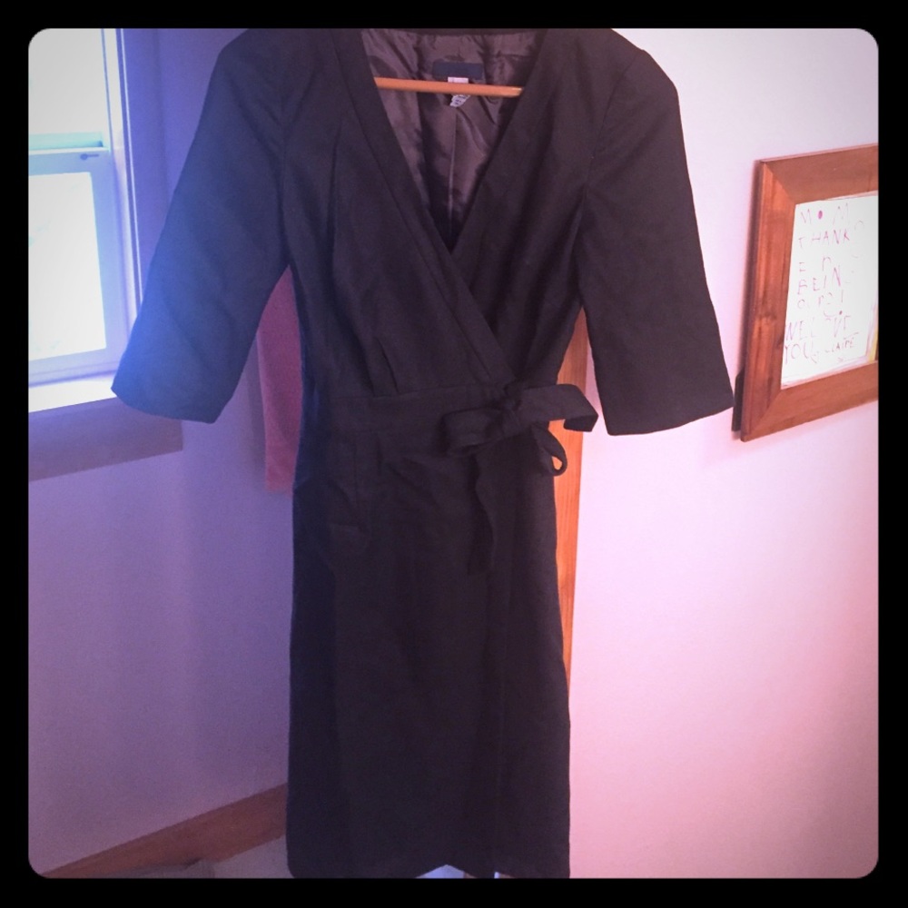 J Crew Wrap Wool Dress