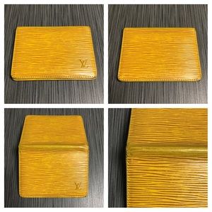 Louis Vuitton Epi Yellow wallet