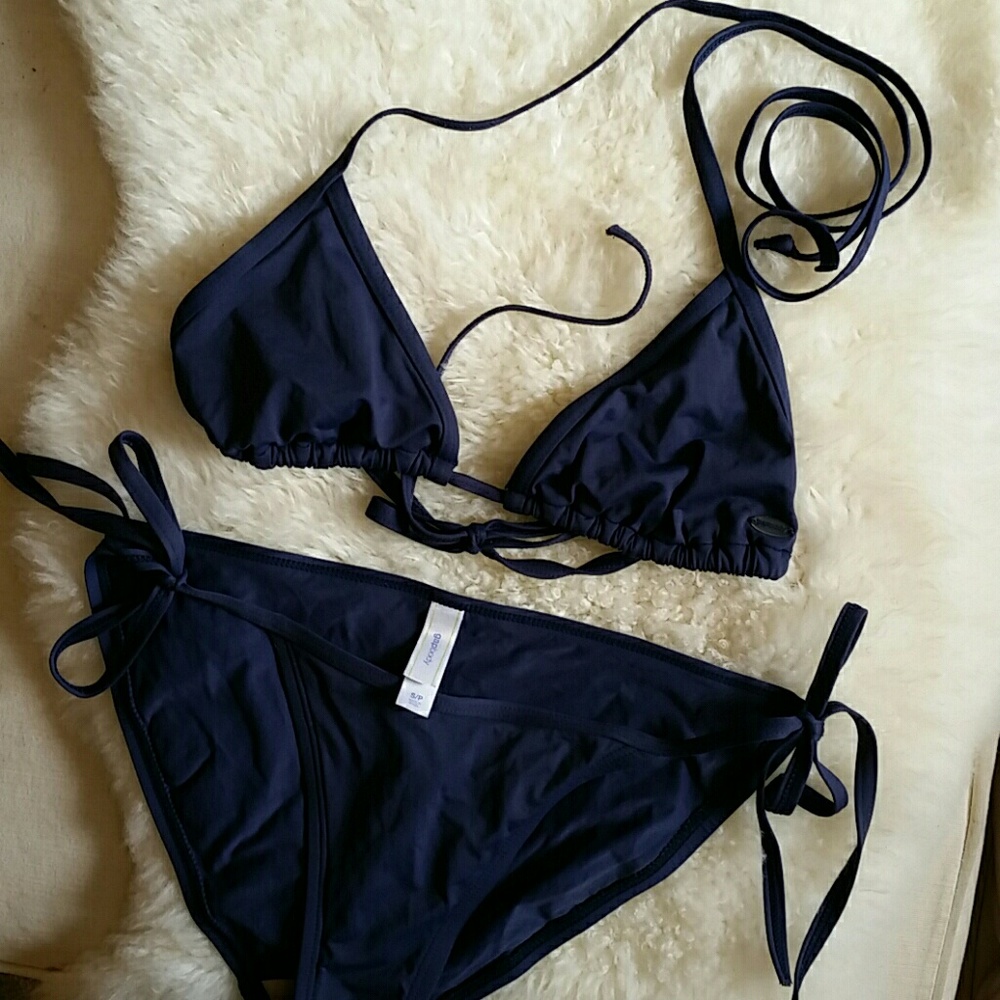 Gap navy blue string bikini.
