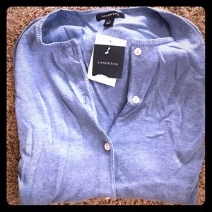 Land's End Blue Cardigan - Size Large