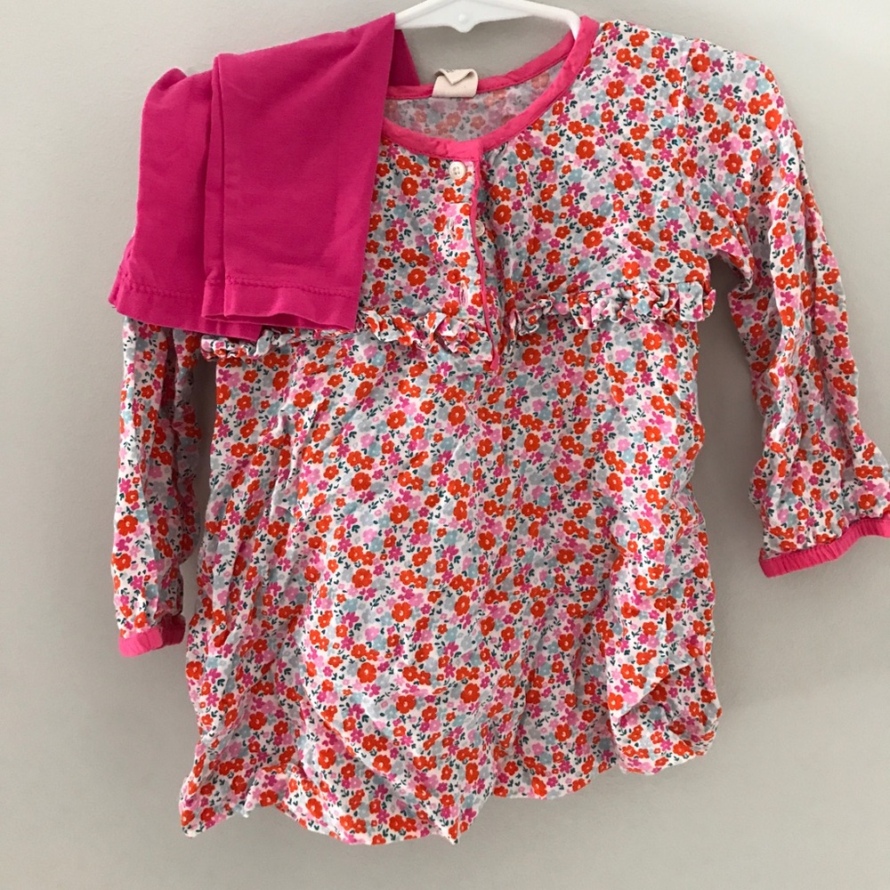 Tucker and Tate blouse w/leggings