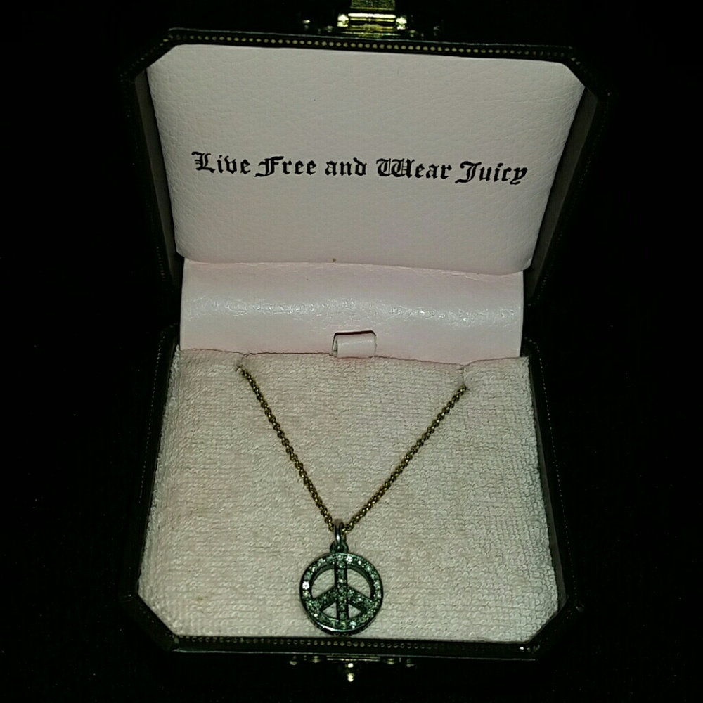 Juicy Couture peace necklace