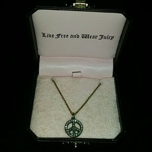Juicy Couture peace necklace