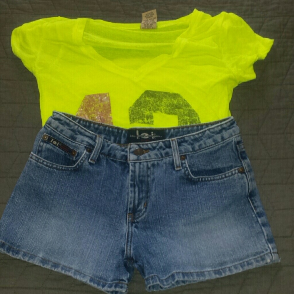 LEI EUC JEAN SHORTS!