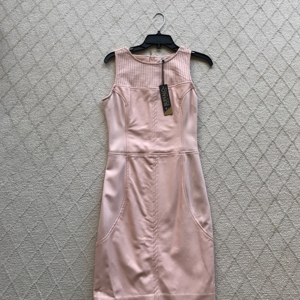 Buffalo David Bitton Faux Leather Body Con Dress