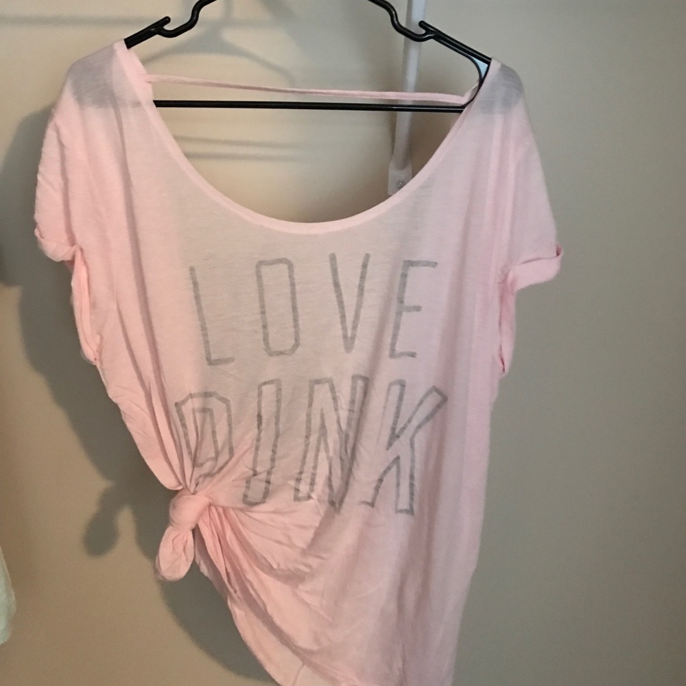 Victoria's Secret PINK scoop back tee