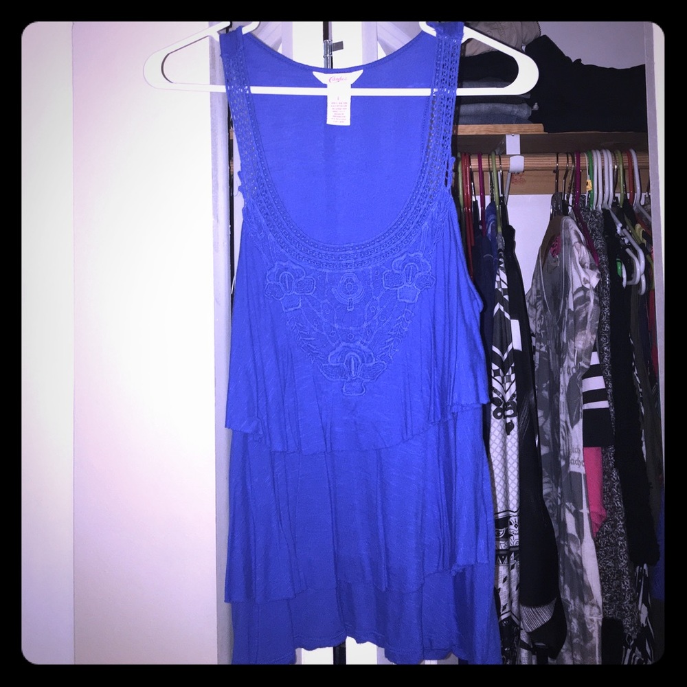 Ruffled tank top