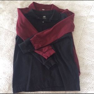 Two Long sleeved polos boys sz Med (8)