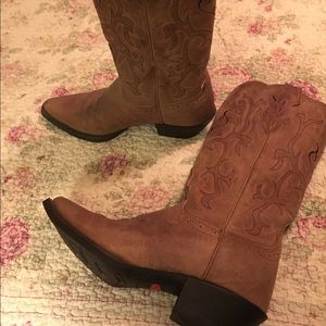 Leather western boots