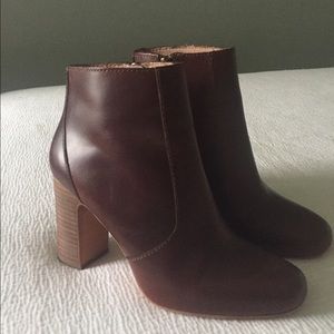 Madewell Genuine Leather Cherrywood Bootie