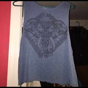 Tribal elephant crop top 🐘