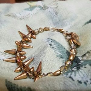 Gold Spike Wrap Bracelet