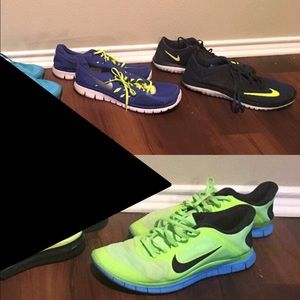3 Pairs of Nikes