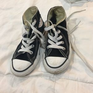 Black converse hi top size 11 sneakers