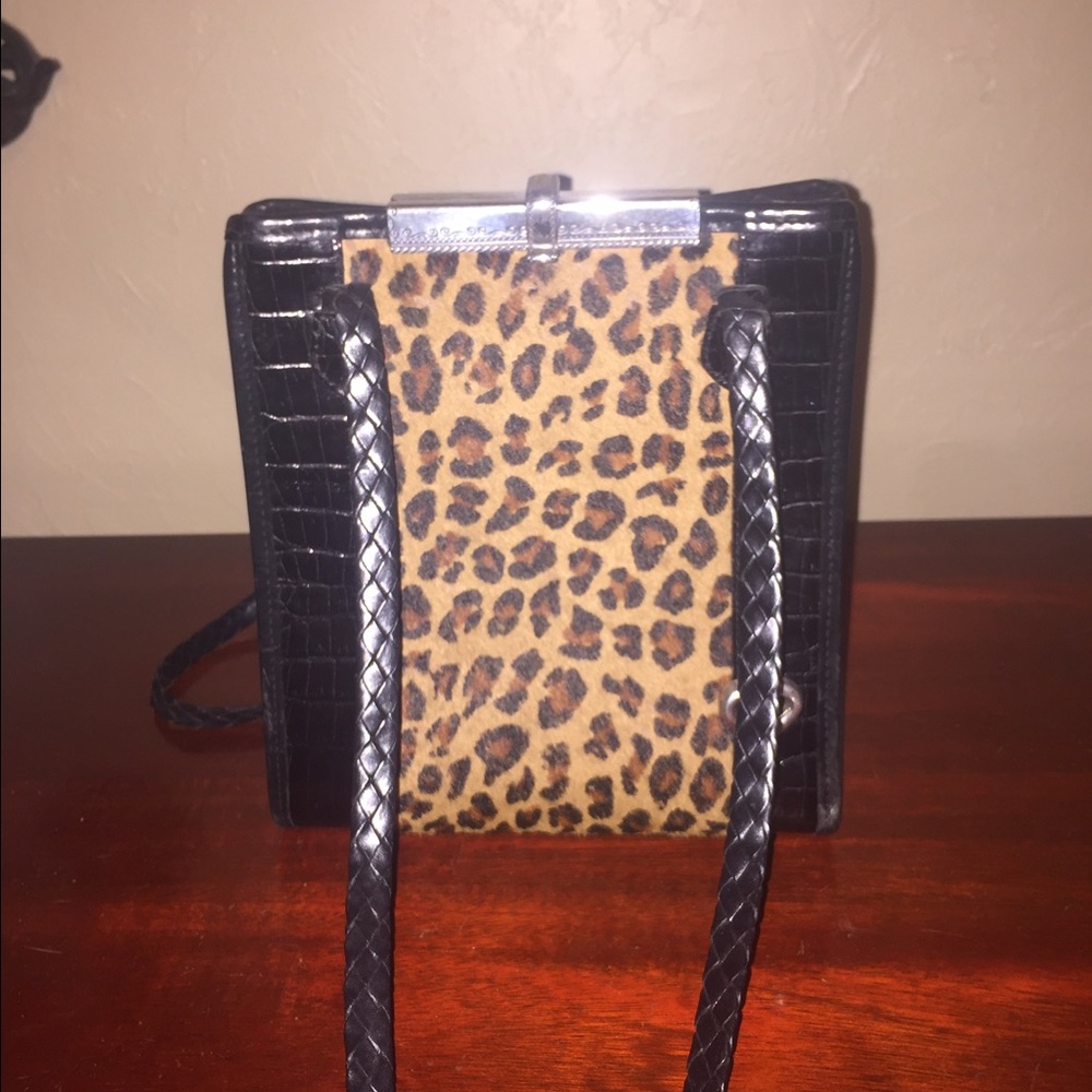 *PRICE REDUCED* Brighton leopard and leather purse