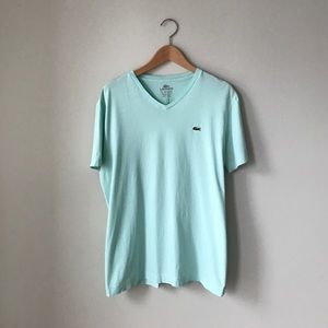 Lacoste Mens V-neck Tee
