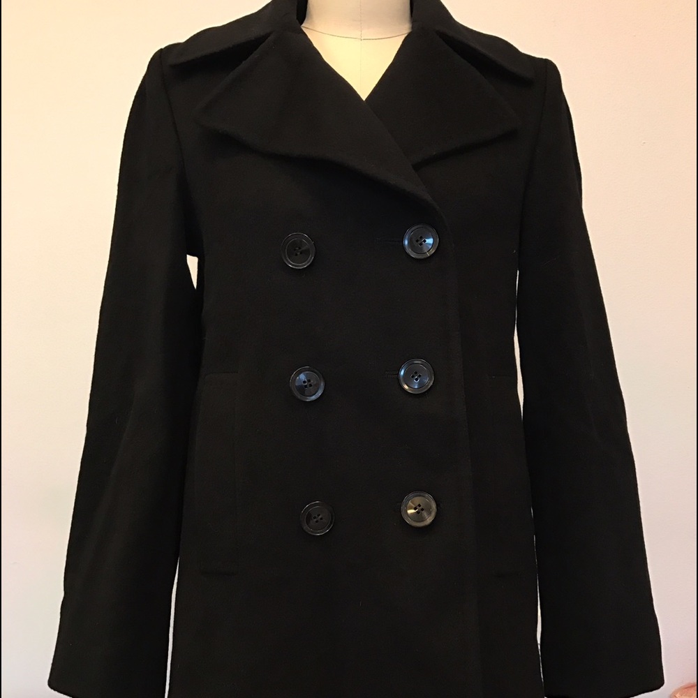 NWOT Fleurette 100% wool peacoat