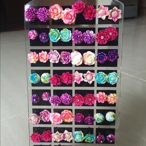 Floral earrings
