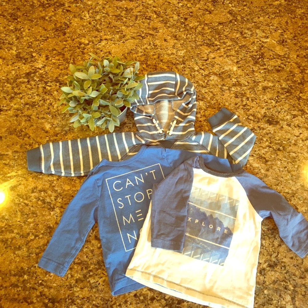 Long sleeve bundle boys shirts.