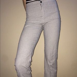 Brandy Melville Striped cropped pants **ONE SIZE**
