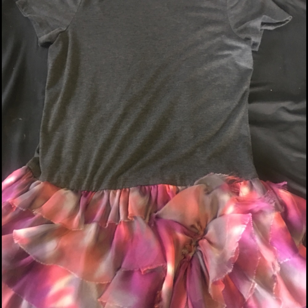 Forever 21 S/S Empire Waist Colorful Skater Dress