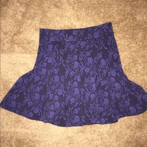 Blue rose skirt