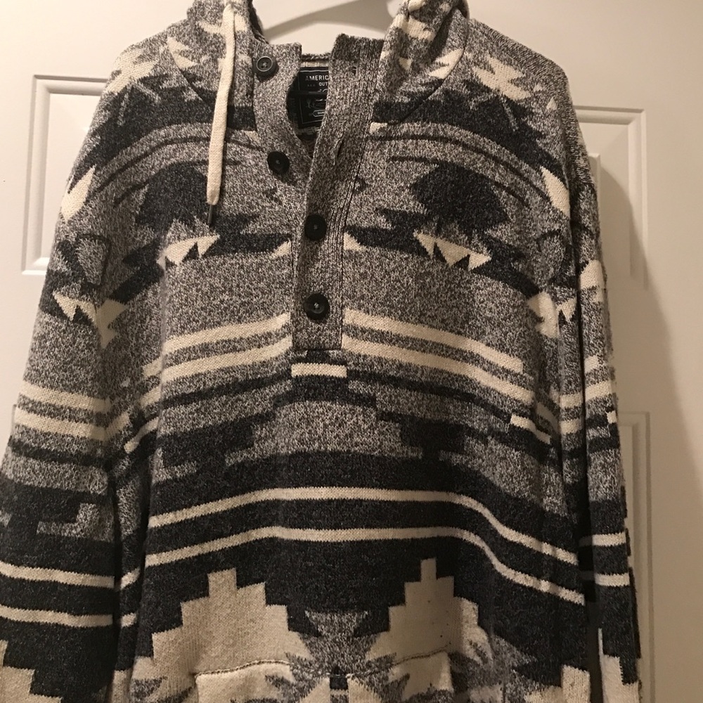 Heavy Henley Style hoodie