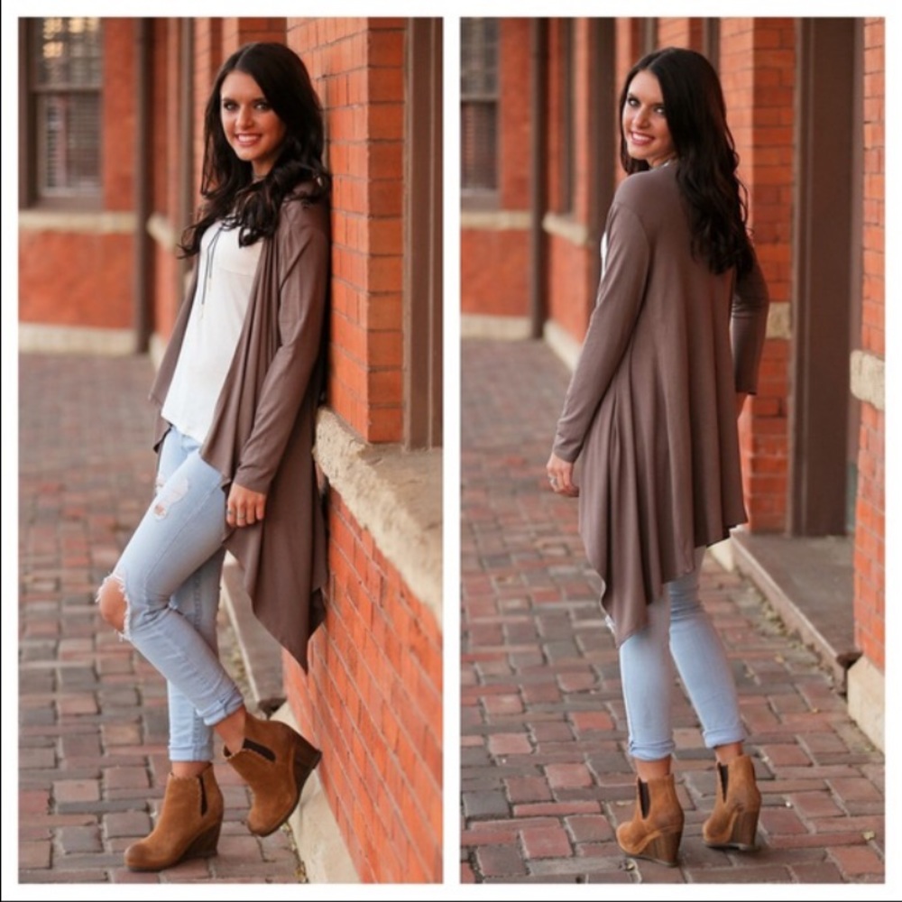open cardigan