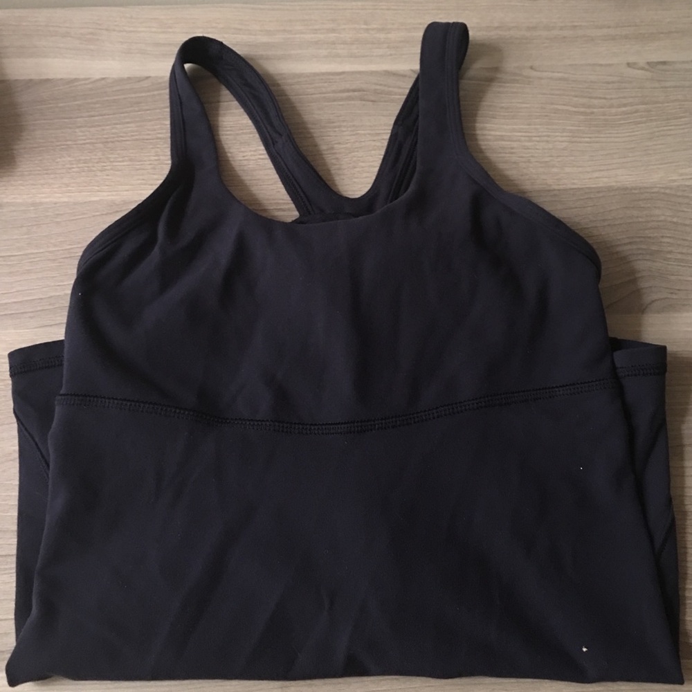 lululemon Tank with built in bra mesh back