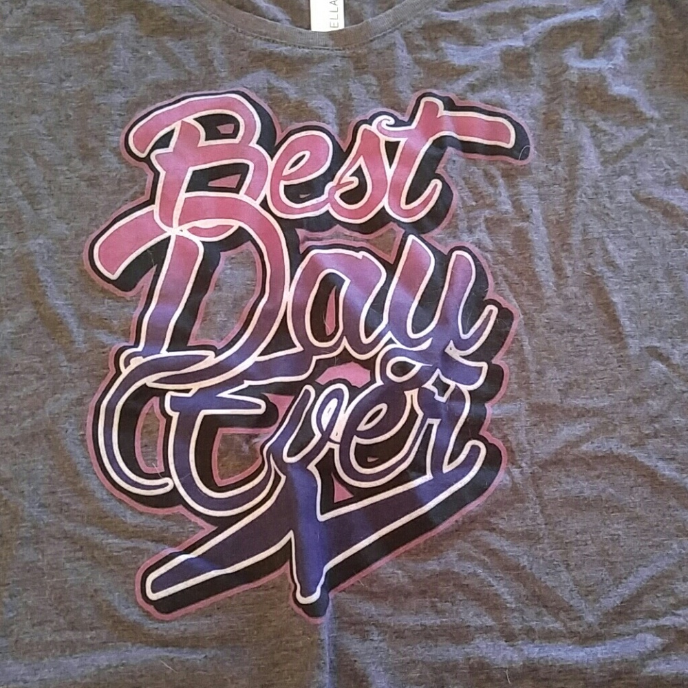"Best day ever" croptop