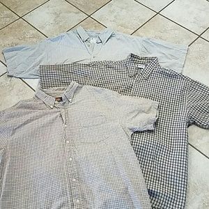 Men's button up dress shirts.