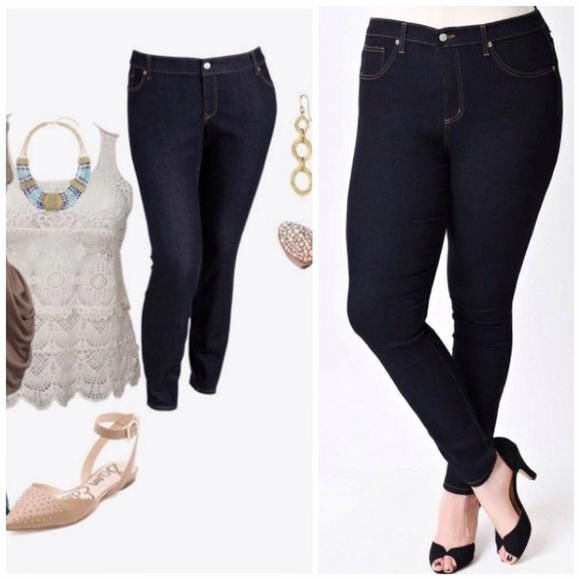 Dark Denim Skinny Jeans - Picture 3 of 6