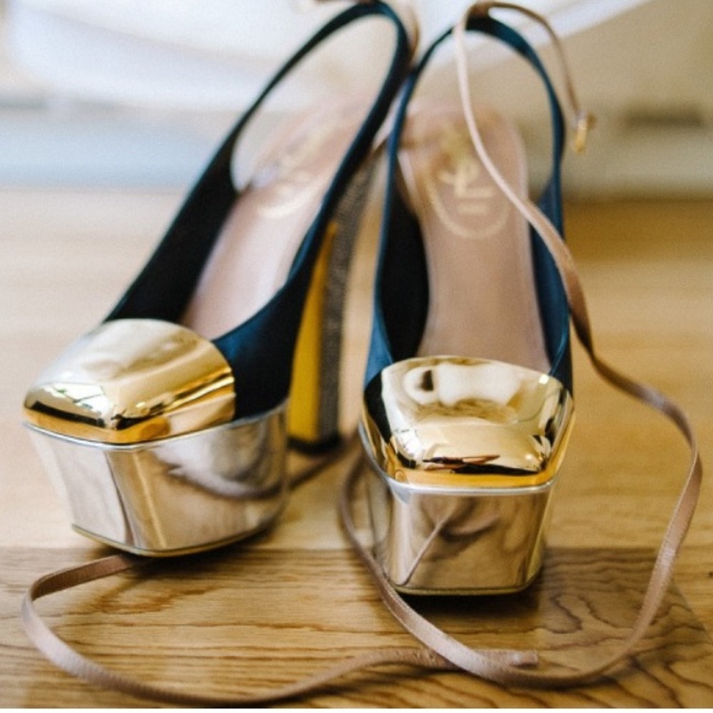 YSL Obsession Colorblock Heels