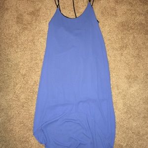 Blue High-Low dress