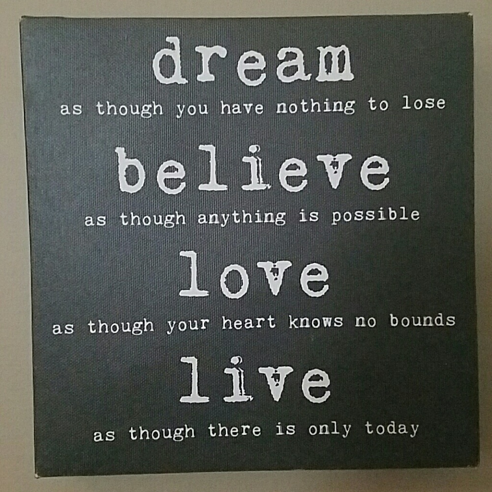 Canvas quote picture