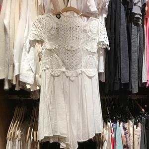 Forever 21 white lace romper