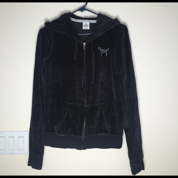 velour VS PINK zip up sweatshirt - Picture 2 of 2