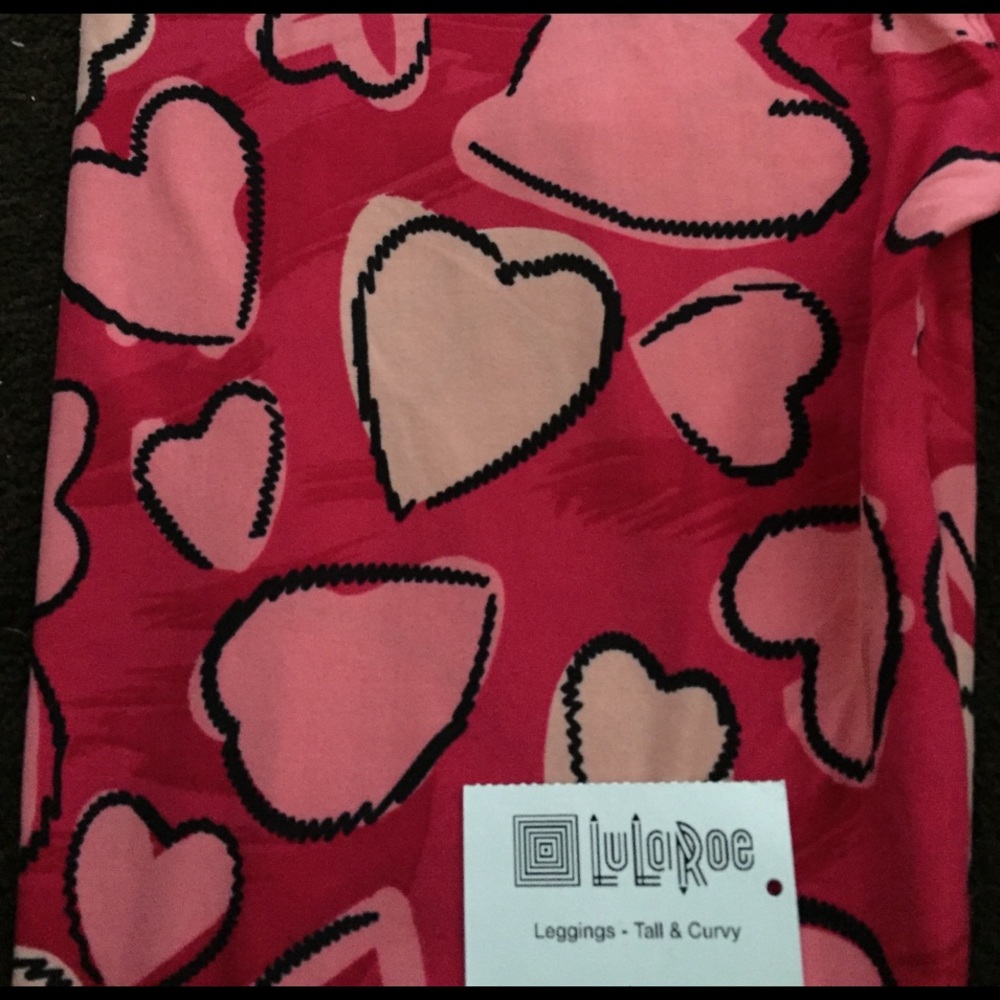 💖🦄BNWT! Heart Leggings LuLaRoe TC!