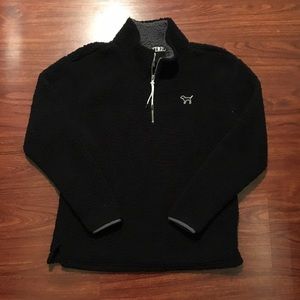 Pink Fleece quarter zip sweater