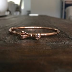 Kate Spade Rose Gold Love Notes Bow Bangle